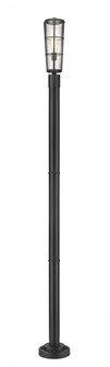 1 Light Outdoor Post Mounted Fixture (276|591PHB-567P-BK)