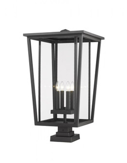4 Light Outdoor Pier Mounted Fixture (276|571PHXXLS-SQPM-BK)