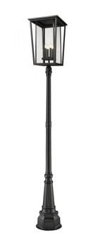 4 Light Outdoor Post Mounted Fixture (276|571PHXXLR-564P-BK)
