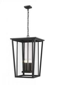 4 Light Outdoor Chain Mount Ceiling Fixture (276|571CHXXL-BK)