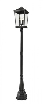 4 Light Outdoor Post Mounted Fixture (276|568PHXXLR-564P-BK)