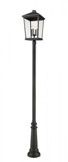 4 Light Outdoor Post Mounted Fixture (276|568PHXXLR-511P-BK)