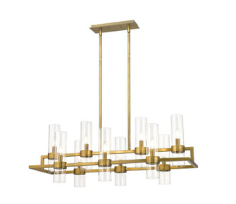 10 Light Linear Chandelier (276|4008-10RB)