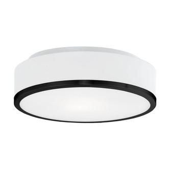 Charlie 12-in Black 2 Lights Flush Mount (461|599002BK)