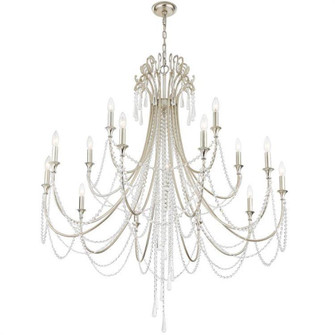 Arcadia 15 Light Antique Silver Chandelier (205|ARC-1919-SA-CL-MWP)