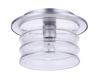Canon 1 Light Outdoor Flush Mount in Satin Aluminum (20|ZA3637-SA)