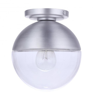 Evie 1 Light Outdoor Flush Mount in Satin Aluminum (20|ZA3417-SA)