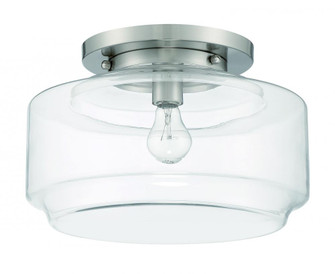 Peri 1 Light 14'' Flushmount in Brushed Polished Nickel (20|X3114-BNK)