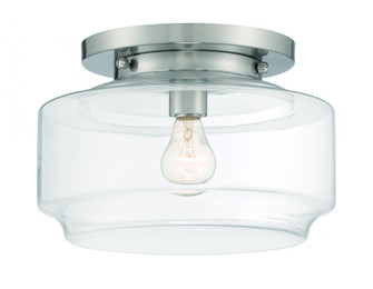 Peri 1 Light 12'' Flushmount in Brushed Polished Nickel (20|X3112-BNK)