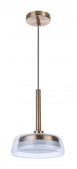 Centric 10'' LED Pendant in Satin Brass (20|55191-SB-LED)