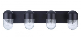 Pill 4 Light Vanity in Flat Black (20|55004-FB)