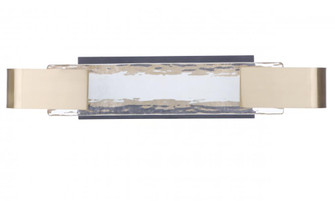 Harmony 1 Light LED Vanity in Flat Black/Satin Brass (20|11924FBSB-LED)