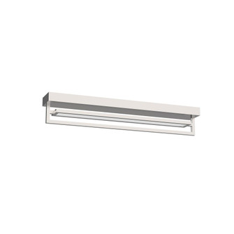 Mondrian 30-in Brushed Nickel Dimmable LED Semi Flush Mount (461|SF16230-BN)