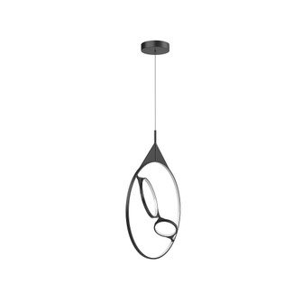 Serif 24-in Black LED Pendant (461|PD84324-BK)
