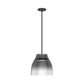 Trinity 12-in Black/Smoked Dimmable LED Pendant (461|PD62012-BK/SM)