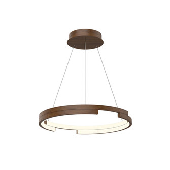 Anello Minor 19-in Walnut Dimmable LED Pendant (461|PD52719-WT)