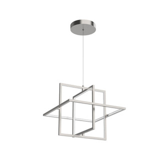 Mondrian 20-in Brushed Nickel LED Pendant (461|PD16320-BN)