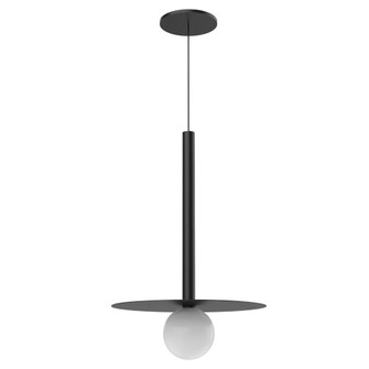 Elixir 19-in Black Dimmable LED Pendant (461|PD15519-BK)