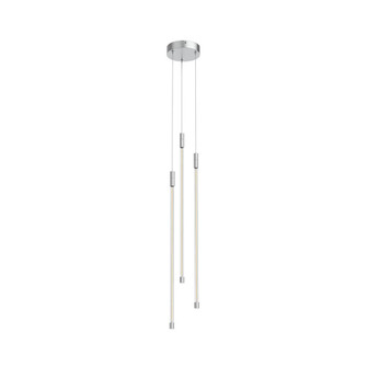 Motif 27-in Chrome 3 Light Dimmable LED Multi Pendant (461|MP75227-CH)