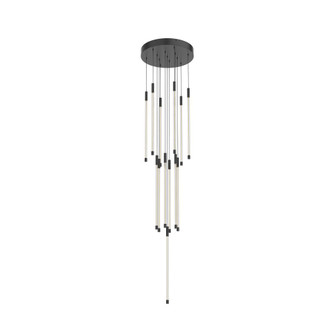 Motif 21-in Black 13 Light Dimmable LED Multi Pendant (461|MP75121-BK)