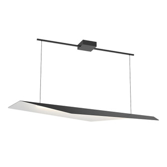 Taro 48-in Black/White Dimmable LED Linear Pendant (461|LP70548-BK/WH)