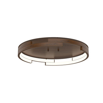 Anello Minor 19-in Walnut Dimmable LED Flush Mount (461|FM52719-WT)