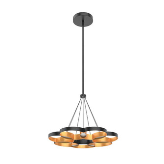 Maestro 26-in Black/Gold LED Chandeliers (461|CH90826-BK/GD)
