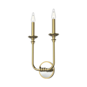 Peabody Vintage Brass 2 Lights Wall/Vanity (7713|WV351502VB)