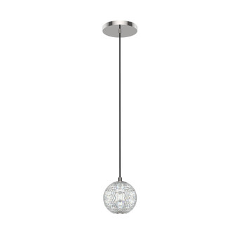Marni 5-in Polished Nickel Dimmable LED Pendant (7713|PD321201PN)
