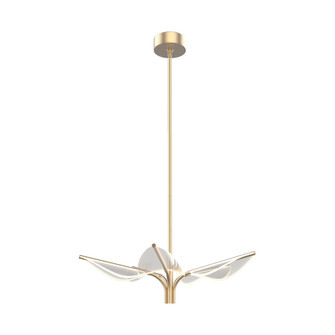 Flora 5 Head Natural Brass Dimmable LED Pendant (7713|PD321105NB)