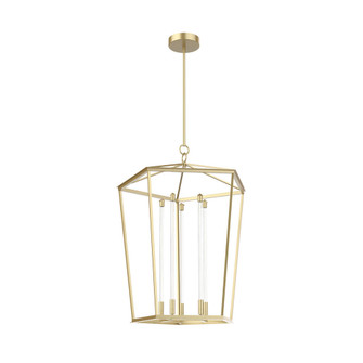 Delphine 29-in Natural Brass Dimmable LED Pendant (7713|PD317129NB)