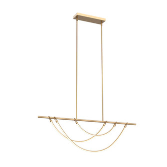 Aryas 48-in Vintage Brass LED Linear Pendant (7713|LP317448VB)