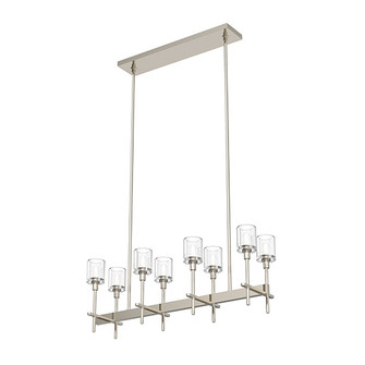 SALITA 8 LIGHT LINEAR PENDANT POLISHED NICKEL CLEAR CRYSTAL (7713|LP314308PNCC)