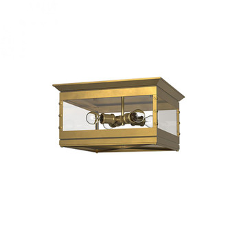 Douglas Vintage Brass 4 Lights Flush Mount (7713|FM351004VB)