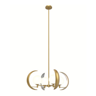 Celeste Vintage Brass 4 Lights Chandelier (7713|CH351204VB)