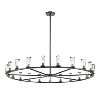 Revolve Clear Glass/Urban Bronze 21 Light Chandelier (7713|CH309021UBCG)