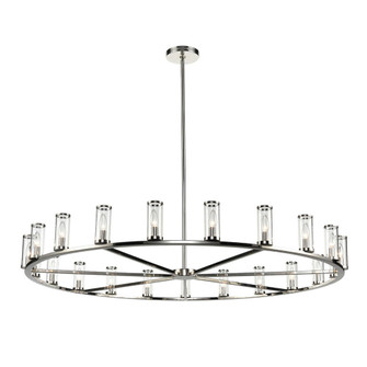 Revolve Clear Glass/Polished Nickel 21 Light Chandelier (7713|CH309021PNCG)