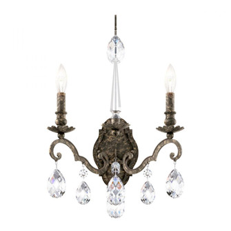 Renaissance Nouveau 2 Light 120V Wall Sconce in Heirloom Bronze with Clear Heritage Handcut Crysta (168|RN3861N-76H)