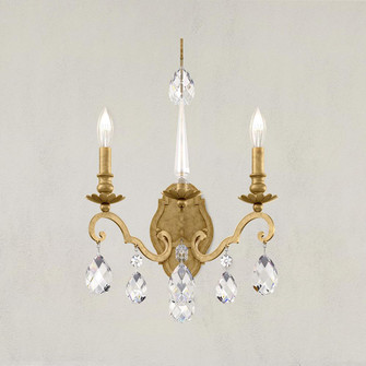 Renaissance Nouveau 2 Light 120V Wall Sconce in Heirloom Bronze with Clear Heritage Handcut Crystal (168|RN3861N-76H)
