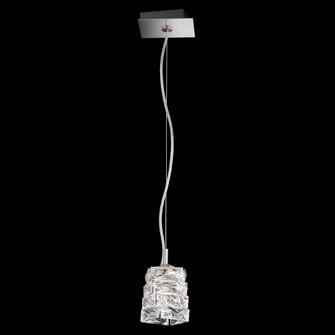 Glissando 7in LED 120V Mini Pendant in Stainless Steel with Clear Crystals from Swarovski (168|STW310N-SS1S)