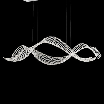 Alon 60in LED 3000K 120V Linear Pendant in Stainless Steel with Clear Crystals from Swarovski (168|SRI500N-SS1S)