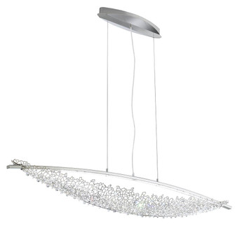 Amaca 52in LED 3000K 120V Linear Pendant in Stainless Steel with Clear Crystals from Swarovski (168|SHK300N-SS1S)