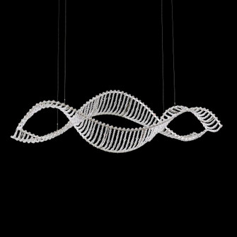 Alon 40in LED 3000K 120V Linear Pendant in Stainless Steel with Clear Crystals from Swarovski (168|SRI400N-SS1S)