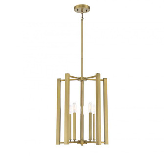Benson 5-Light Pendant in Warm Brass (128|3-7701-5-322)