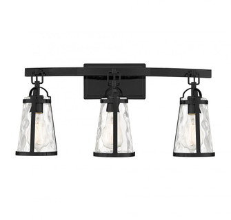 Albany 3-Light Bathroom Vanity Light in Black (128|8-560-3-BK)