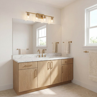 Calhoun 4-Light Bathroom Vanity Light in Warm Brass (128|8-1020-4-322)