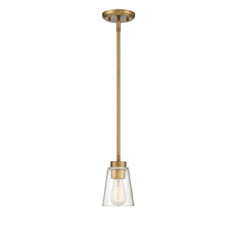 Calhoun 1-Light Mini-Pendant in Warm Brass (128|7-1026-1-322)