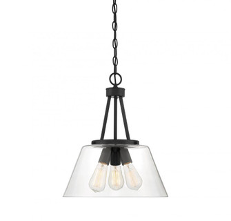 Calhoun 3-Light Pendant in Matte Black (128|7-1025-3-89)