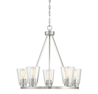 Calhoun 5-Light Chandelier in Satin Nickel (128|1-1021-5-SN)