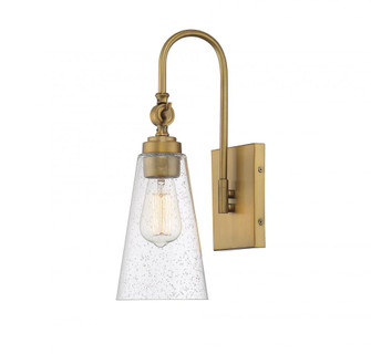 York 1-Light Adjustable Wall Sconce in Warm Brass (128|9-108-1-322)